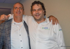 Jan Vellekoop (Peter Dekker Installaties) en Cees Kortekaas (Axia Vegetable Seeds)